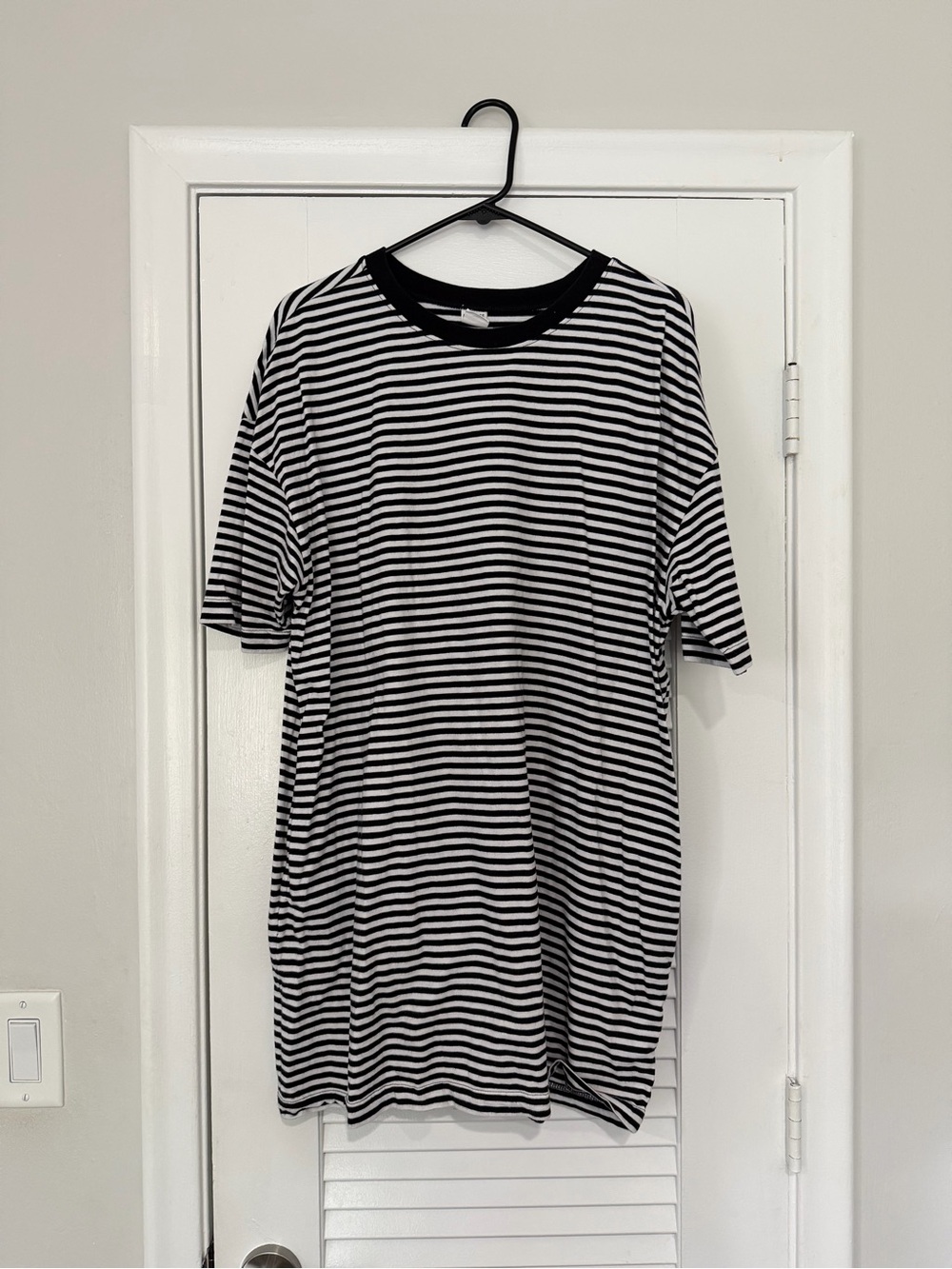 Women's Melrose & Market Striped T-Shirt Dress Size Large